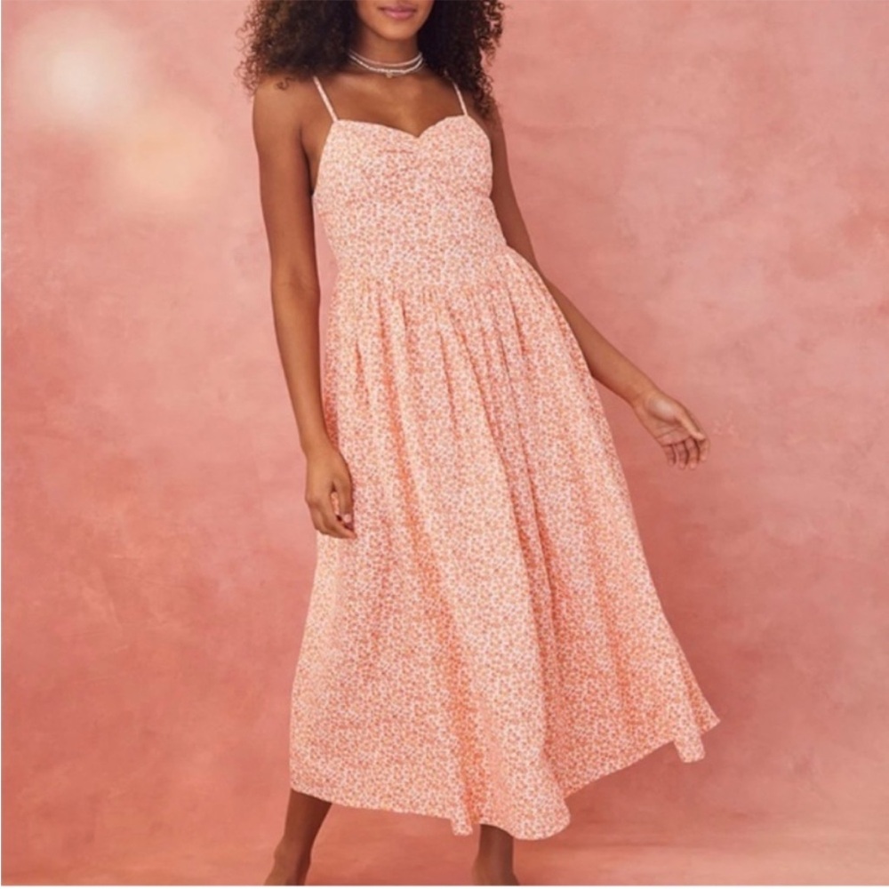 American Eagle Midi Corset Dress